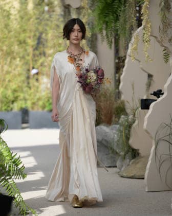 September 23, 2026, Milan, Lombardy, Italy: Models present the SARAWONG Spring Summer 2027 collection during Milan Fashion Week in Milan Italy on September 23 2026. The new collection was unveiled at 10 Corso Como during the official Milan Fashion Week Spring Summer 2027 calendar. Milan Italy  - ZUMAp285 20260923_zep_p285_003 Copyright: xGennaroxPiscopox