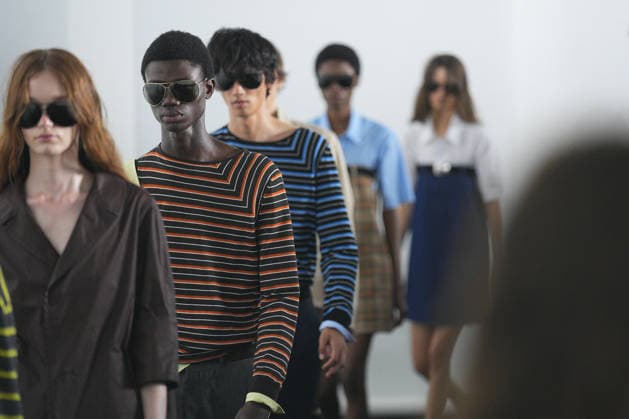 IPA88885015 - Milan, Milan Women™s Fashion Week Spring Summer 2027 - Women™s Fashion, Spring Summer 2027 - Maison Margiela fashion show - runway in the photo: models  Copyright: xRiccardoxGIordanox xRiccardoxGiordano IPAx IPA88885015
