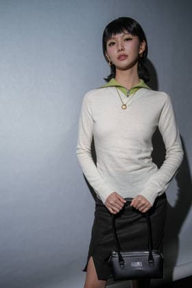 IPA88885988 - Milan, Milan Women™s Fashion Week Spring Summer 2027 - Women™s Fashion, Spring Summer 2027 - Maison Margela fashion show - front row Pictured: Paris Zhou  Copyright: xRiccardoxGIordanox xRiccardoxGiordano IPAx IPA88885988