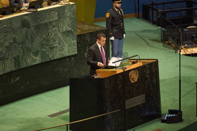 September 23, 2026, New York, New York, USA: Ecuador President Daniel Noboa addresses the 81st United Nations General Assembly at United Nations headquarters in New York City. New York USA - ZUMAs237 20260923_aap_s237_057 Copyright: xMarkxJ.xSullivanx