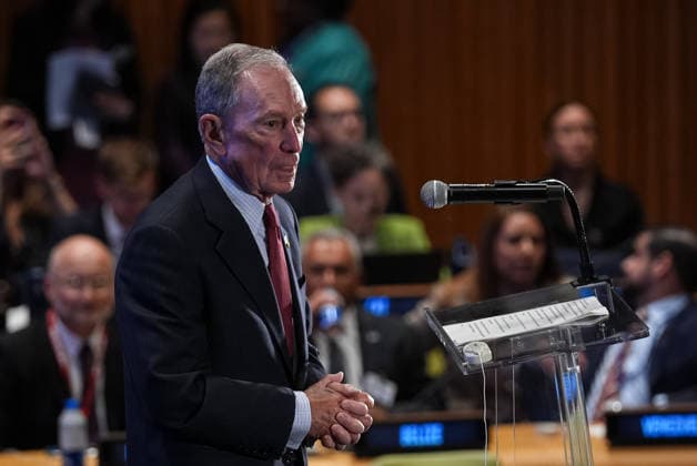UN Climate Summit 2026 held at headquarters in New York NEW YORK, UNITED STATES - SEPTEMBER 23: UN Secretary-General s Special Envoy for Climate Ambition and Solutions Michael R. Bloomberg delivers a speech during the UN Secretary-General s climate event at the United Nations headquarters in New York, United States, on September 23, 2026. Mehmet Eser Anadolu New York United States. Editorial use only. Please get in touch for any other usage.  Copyright: x2026xAnadoluxMehmetxEserx