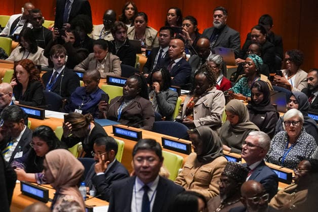 UN Climate Summit 2026 held at headquarters in New York NEW YORK, UNITED STATES - SEPTEMBER 23: The UN Climate Summit 2026 is held at the United Nations headquarters in New York, United States, on September 23, 2026. Mehmet Eser Anadolu New York United States. Editorial use only. Please get in touch for any other usage.  Copyright: x2026xAnadoluxMehmetxEserx