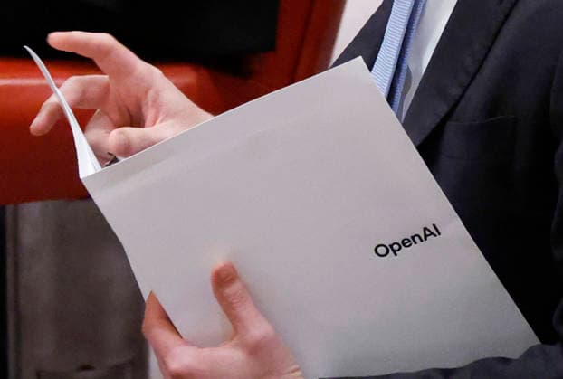 CEO of OpenAI Sam Altman holds an OpenAI folder when he arrives at a United Nations Security Council meeting on artificial intelligence (AI) and international security under Maintenance of International Peace and Security at the UN General Assembly 81st session General Debate at the United Nations Headquarters on Wednesday, September 23, 2026 in New York City.  NYP202609232056 JOHNxANGELILLO