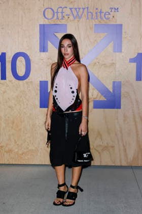 MFW Spring Summer 2027 Off-White™ 10x10 Imaginary Palace Party MP MILAN, ITALY - SEPTEMBER 23: Ginevra Mavilla attends Off-White™ 10x10 Imaginary Palace during Milan Fashion Week Womenswear Spring Summer 2027 on September 23, 2026 in Milan, Italy. Photo by Marco Piovanotto Abacapress.com Milan Italy  Copyright: xPiovanottoxMarco ABACAx