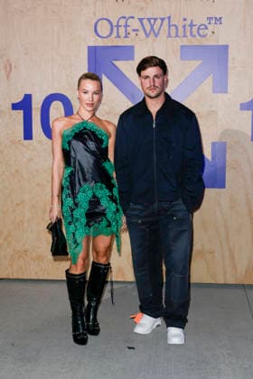 MFW Spring Summer 2027 Off-White™ 10x10 Imaginary Palace Party MP MILAN, ITALY - SEPTEMBER 23: Grace Rosà Jackson, Luca Bish attends Off-White™ 10x10 Imaginary Palace during Milan Fashion Week Womenswear Spring Summer 2027 on September 23, 2026 in Milan, Italy. Photo by Marco Piovanotto Abacapress.com Milan Italy  Copyright: xPiovanottoxMarco ABACAx