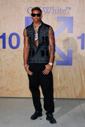 MFW Spring Summer 2027 Off-White™ 10x10 Imaginary Palace Party MP MILAN, ITALY - SEPTEMBER 23: Diamant Blazi attends Off-White™ 10x10 Imaginary Palace during Milan Fashion Week Womenswear Spring Summer 2027 on September 23, 2026 in Milan, Italy. Photo by Marco Piovanotto Abacapress.com Milan Italy  Copyright: xPiovanottoxMarco ABACAx