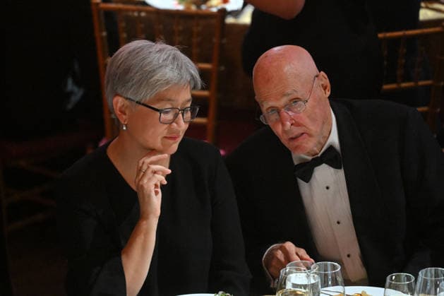 ANTHONY ALBANESE UNITED STATES VISIT, Minister for Foreign Affairs Penny Wong and ormer United States secretary of the treasury Henry (Hank) Paulson at the Atlantic Council Global Citizen Awards during the United Nations General Assembly in New York, Wednesday, September 23, 2026. ( NO ARCHIVING NEW YORK New York United States of America  Copyright: xMICKxTSIKASx 20260924127558570604