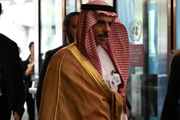 Day 2 of the Opening of the UNGA Foreign Minister Prince Faisal bin Farhan Al Saud of Saudi Arabia arrives for day 2 of the opening of the 81st Session of the United Nations General Assembly at United Nations Headquarters in New York, New York, USA on Wednesday, 23 September, 2026. Credit: CNP AdMedia EDITORIAL USE ONLY  Copyright: xx CNPx xAdMediax admphotosthree017627
