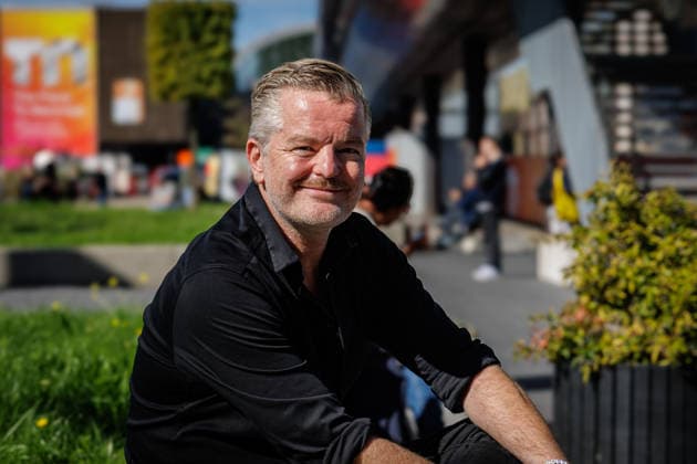 September 23, 2026, Düsseldorf: Actor and author Andre Dietz—himself the father of a daughter with a disability—visits REHACARE in Düsseldorf and participates in a panel discussion on the provision of assistive devices and the challenges faced by people with disabilities and their families. Düsseldorf Trade Fair, REHACARE, North Rhine-Westphalia, Germany