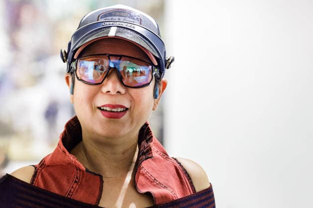 September 23, 2026, Düsseldorf: Painter Jiny Lan at the opening of the exhibition Foundations of Düsseldorf World Tour at Düsseldorf City Hall, North Rhine-Westphalia, Germany