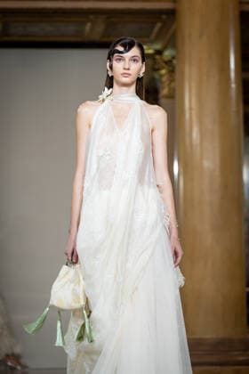 KEQIAO fashion show during the Milan Fashion Week - Womenswear Spring Summer 2027 in Milan, Italy, on 23 September 2026. A model walks the runway at KEQIAO fashion show during the Milan Fashion Week - Womenswear Spring Summer 2027 in Milan, Italy, on 23 September 2026., Credit:Stefano Costantino TTL Stefano Costantino Avalon Italy, Milan  Copyright: xStefanoxCostantinoxTTLx xStefanoxCostantinox xAvalonx 1137645892