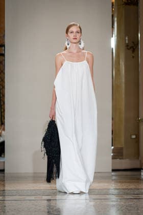 KEQIAO fashion show during the Milan Fashion Week - Womenswear Spring Summer 2027 in Milan, Italy, on 23 September 2026. A model walks the runway at KEQIAO fashion show during the Milan Fashion Week - Womenswear Spring Summer 2027 in Milan, Italy, on 23 September 2026., Credit:Stefano Costantino TTL Stefano Costantino Avalon Italy, Milan  Copyright: xStefanoxCostantinoxTTLx xStefanoxCostantinox xAvalonx 1137646170