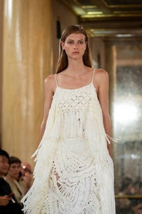 KEQIAO fashion show during the Milan Fashion Week - Womenswear Spring Summer 2027 in Milan, Italy, on 23 September 2026. A model walks the runway at KEQIAO fashion show during the Milan Fashion Week - Womenswear Spring Summer 2027 in Milan, Italy, on 23 September 2026., Credit:Stefano Costantino TTL Stefano Costantino Avalon Italy, Milan  Copyright: xStefanoxCostantinoxTTLx xStefanoxCostantinox xAvalonx 1137646397