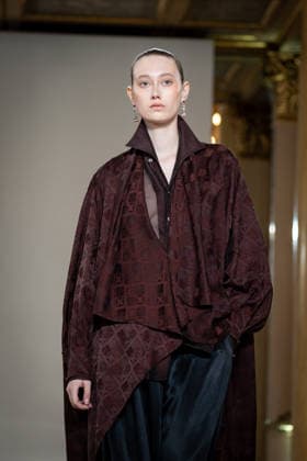 KEQIAO fashion show during the Milan Fashion Week - Womenswear Spring Summer 2027 in Milan, Italy, on 23 September 2026. A model walks the runway at KEQIAO fashion show during the Milan Fashion Week - Womenswear Spring Summer 2027 in Milan, Italy, on 23 September 2026., Credit:Stefano Costantino TTL Stefano Costantino Avalon Italy, Milan  Copyright: xStefanoxCostantinoxTTLx xStefanoxCostantinox xAvalonx 1137646635