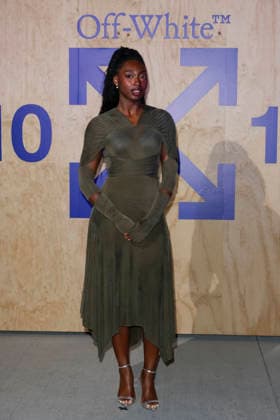 MFW Spring Summer 2027 Off-White™ 10x10 Imaginary Palace Party MP MILAN, ITALY - SEPTEMBER 23: Aniya Harvey attends Off-White™ 10x10 Imaginary Palace during Milan Fashion Week Womenswear Spring Summer 2027 on September 23, 2026 in Milan, Italy. Photo by Marco Piovanotto Abacapress.com Milan Italy  Copyright: xPiovanottoxMarco ABACAx