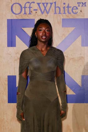 MFW Spring Summer 2027 Off-White™ 10x10 Imaginary Palace Party MP MILAN, ITALY - SEPTEMBER 23: Aniya Harvey attends Off-White™ 10x10 Imaginary Palace during Milan Fashion Week Womenswear Spring Summer 2027 on September 23, 2026 in Milan, Italy. Photo by Marco Piovanotto Abacapress.com Milan Italy  Copyright: xPiovanottoxMarco ABACAx