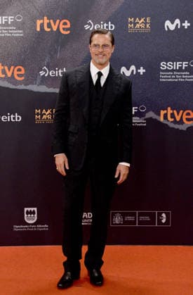 74th SSIFF 74th San Sebastián International Film Festival *The Heart of the Beast* Red Carpet: Brad Pitt and Ines de Ramon attend the screening of *The Heart of the Beast* Photos by Thomas Bohlen Starface 459869 September 23, 2026 San Sebastián, Spain Pitt, Brad  Copyright: xThomasxBohlenx STAR_459869_012
