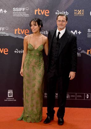 74th SSIFF 74th San Sebastián International Film Festival *The Heart of the Beast* Red Carpet: Brad Pitt and Ines de Ramon attend the screening of *The Heart of the Beast*. Photos by Thomas Bohlen. Starface 459869. September 23, 2026. San Sebastián, Spain. Pitt, Brad de Ramon, Ines  Copyright: xThomasxBohlenx STAR_459869_014
