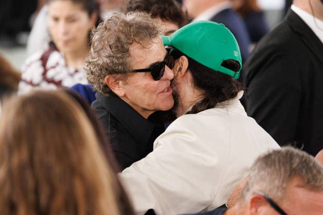 IPA88883577 - Milan, Milan Women™s Fashion Week Spring Summer 2027 - Women™s Fashion, Spring Summer 2027 - Jil Sander fashion show - front row - pictured: Renzo Rosso and Alessandro Michele.  Copyright: xCinziaxCamelax xx IPA88883577