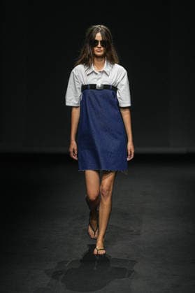 MFW - Maison Margiela Runway Models walk the runway during the Maison Margiela Spring Summer 2027 fashion show at Milan Women s Fashion Week in Milan, Italy on September 23, 2026. Photo by Riccardo Giordano IPA ABACAPRESS.COM Milan Italy  Copyright: xGiordanoxRiccardo IPA ABACAx