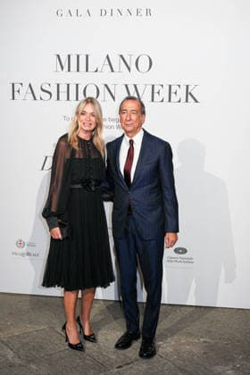 MFW - Gala Dinner hosted by the National Chamber of Italian Fashion Chiara Bazoli and Giuseppe Sala, Mayor of Milan, arrive at the Milan Women s Fashion Week Spring Summer 2027 Gala Dinner hosted by the National Chamber of Italian Fashion in Milan, Italy on September 23, 2026. Photo by Riccardo Giordano IPA ABACAPRESS.COM Milan Italy  Copyright: xGiordanoxRiccardo IPA ABACAx
