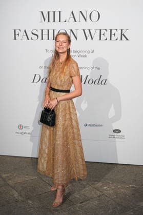 MFW - Gala Dinner hosted by the National Chamber of Italian Fashion Ludmilla Voronkina arrives at the Milan Women s Fashion Week Spring Summer 2027 Gala Dinner hosted by the National Chamber of Italian Fashion in Milan, Italy on September 23, 2026. Photo by Riccardo Giordano IPA ABACAPRESS.COM Milan Italy  Copyright: xGiordanoxRiccardo IPA ABACAx