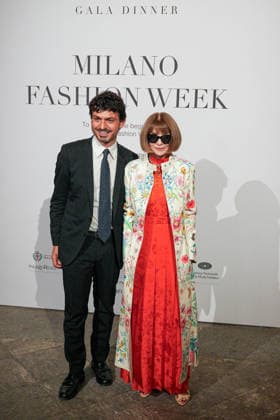 MFW - Gala Dinner hosted by the National Chamber of Italian Fashion Anna Wintour attends the Spring Summer 2027 Gala Dinner hosted by the National Chamber of Italian Fashion during Milan Women s Fashion Week in Milan, Italy on September 23, 2026. Photo by Riccardo Giordano IPA ABACAPRESS.COM Milan Italy  Copyright: xGiordanoxRiccardo IPA ABACAx