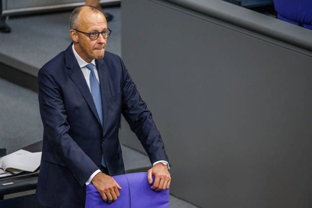 Bundestag, Chancellor Friedrich Merz, CDU, in the German Bundestag on September 24, 2026, in Berlin, Berlin, Germany, Bundestag