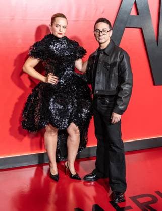 September 23, 2026, Bronx, New York, USA: Mena Suvari wearing dress by Christian Siriano and designer Christian Siriano attend premiere American Horror Story: 13 by FX Hulu at The Hotel Chelsea in New York, NY on September 23, 2026. Bronx USA  - ZUMAr339 20260923_znp_r339_120 Copyright: xLevxRadinx
