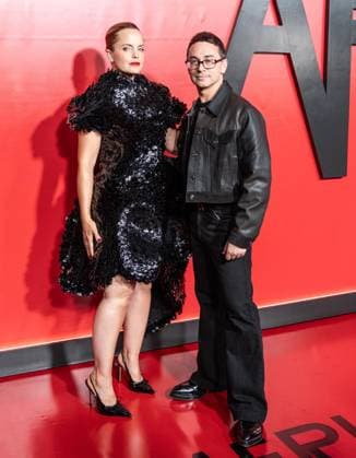 September 23, 2026, Bronx, New York, USA: Mena Suvari wearing dress by Christian Siriano and designer Christian Siriano attend premiere American Horror Story: 13 by FX Hulu at The Hotel Chelsea in New York, NY on September 23, 2026. Bronx USA  - ZUMAr339 20260923_znp_r339_121 Copyright: xLevxRadinx