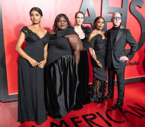 September 23, 2026, Bronx, New York, USA: Avantika Vandanapu, Gabourey Sidibe, Sarah Paulson, Angela Bassett and Ryan Murphy attend premiere American Horror Story: 13 by FX Hulu at The Hotel Chelsea in New York, NY on September 23, 2026. Bronx USA  - ZUMAr339 20260923_znp_r339_247 Copyright: xLevxRadinx