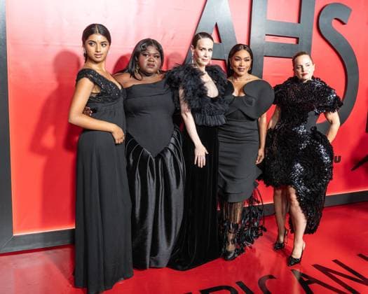 September 23, 2026, Bronx, New York, USA: Avantika Vandanapu, Gabourey Sidibe, Sarah Paulson, Angela Bassett and Mena Suvari attend premiere American Horror Story: 13 by FX Hulu at The Hotel Chelsea in New York, NY on September 23, 2026. Bronx USA  - ZUMAr339 20260923_znp_r339_250 Copyright: xLevxRadinx