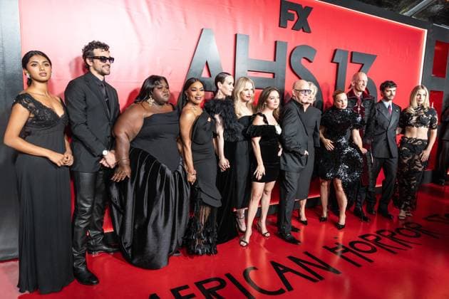 September 23, 2026, Bronx, New York, USA: Avantika Vandanapu, Paul Anthony Kelly, Gabourey Sidibe, Angela Bassett, Sarah Paulson, Leslie Grossman, Billie Lourd, Ryan Murphy, Jessica Lange, Mena Suvari, Fedor Steer, Joey Pollari and Elle Chapman attend premiere American Horror Story: 13 by FX Hulu at The Hotel Chelsea in New York, NY on September 23, 2026. Bronx USA  - ZUMAr339 20260923_znp_r339_243 Copyright: xLevxRadinx