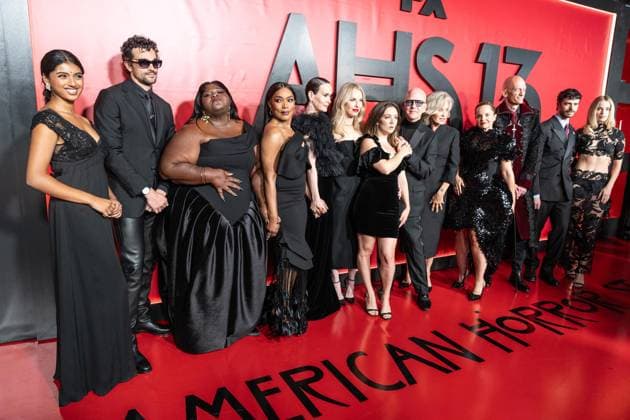 September 23, 2026, Bronx, New York, USA: Avantika Vandanapu, Paul Anthony Kelly, Gabourey Sidibe, Angela Bassett, Sarah Paulson, Leslie Grossman, Billie Lourd, Ryan Murphy, Jessica Lange, Mena Suvari, Fedor Steer, Joey Pollari and Elle Chapman attend premiere American Horror Story: 13 by FX Hulu at The Hotel Chelsea in New York, NY on September 23, 2026. Bronx USA  - ZUMAr339 20260923_znp_r339_244 Copyright: xLevxRadinx