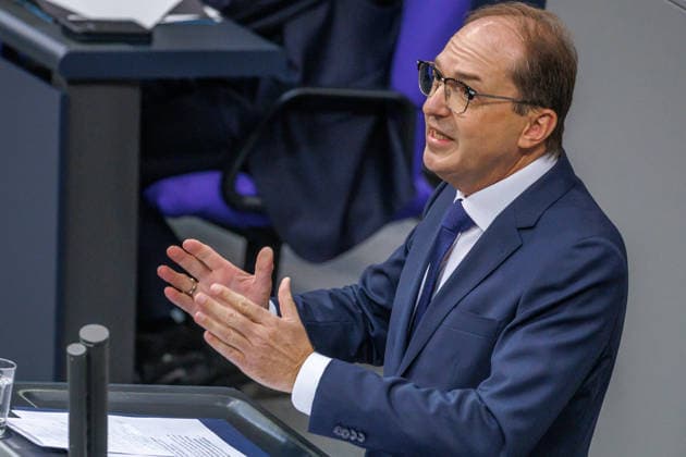 Bundestag Alexander Dobrindt (CSU), Federal Minister of the Interior, at the German Bundestag on September 24, 2026, in Berlin, Berlin, Berlin, Germany, Bundestag