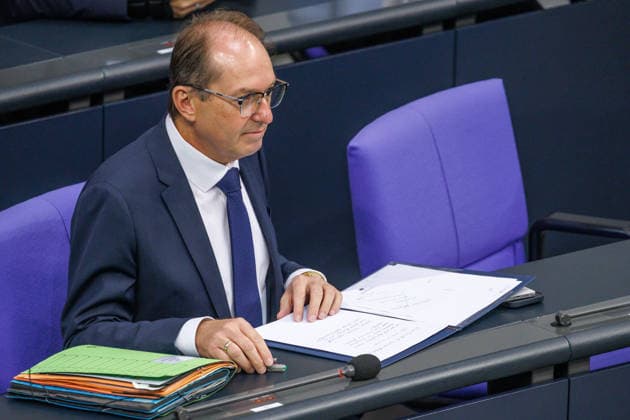 Bundestag Alexander Dobrindt (CSU), Federal Minister of the Interior, at the German Bundestag on September 24, 2026, in Berlin, Berlin, Berlin, Germany, Bundestag