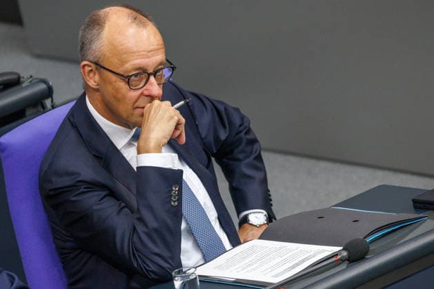 Bundestag, Chancellor Friedrich Merz, CDU, in the German Bundestag on September 24, 2026, in Berlin, Berlin, Berlin, Germany, Bundestag