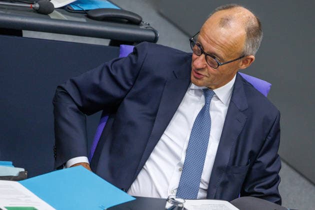 Bundestag Chancellor Friedrich Merz CDU in the German Bundestag on September 24, 2026, in Berlin, Berlin, Berlin, Germany, Bundestag