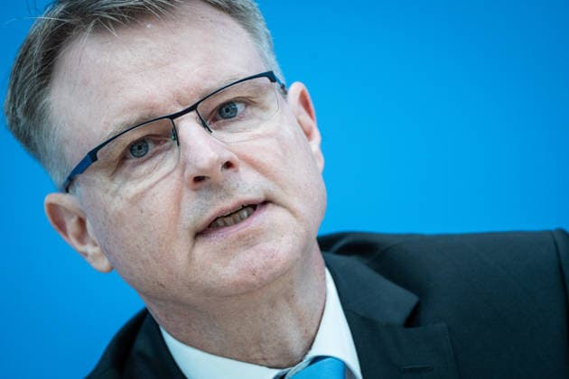 Joint Economic Forecast for Fall 2026 by the Economic Research Institutes: Stefan Kooths, Kiel Institute for the World Economy; Federal Press Conference in Berlin; Joint Economic Forecast for Fall 2026 by the Economic Research Institutes, Berlin, Germany; Federal Press Conference Building