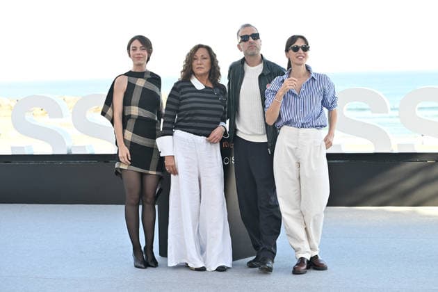 Presentation of the film *Sants* at the San Sebastián Film Festival Director Mikel Gurrea, and the actresses—Ariadna Gil, Victoria Luengo, and Eulàlia Ramon—during the presentation of the film *Sants* at the San Sebastián Film Festival, held at the Kursaal Conference Center on September 24, 2026, in San Sebastián, Guipúzcoa, Basque Country, Spain. The feature film, which follows Lali, a woman who returns to Barcelona to care for her terminally ill mother, is being screened in the Official Selection of the San Sebastián Film Festival, competing for the prestigious Golden Shell. September 24, 2026, Spain  Copyright: xArnaitzxRubiox 7795734