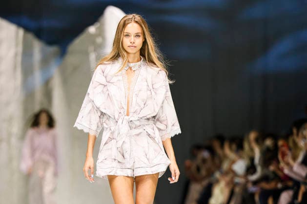 MFW Spring Summer 2027 Laila Hasanovic Genny catwalk MP MILAN, ITALY - SEPTEMBER 24: Laila Hasanovic walks Genny catwalk during the Milan Fashion Week - Womenswear Spring Summer 2027 on September 24, 2026 in Milan, Italy. Photo by Marco Piovanotto Abacapress.com Milan Italy  Copyright: xPiovanottoxMarco ABACAx