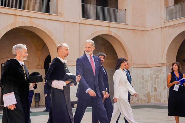 Felipe VI Attends the Opening of the 2026–27 Academic Year at the Polytechnic University of Cartagena King Felipe VI, accompanied by the president of the Region of Murcia, Fernando López Miras, attended the opening of the 2026–2027 academic year, in the auditorium of the Polytechnic University of Cartagena, on September 24, 2026, in Cartagena, Region of Murcia, Spain. This event marks the official start of the academic year for the more than two million college students who will attend classes in Spain. SEPTEMBER 24, 2026, Spain  Copyright: xRobertoxPlazax 7796035