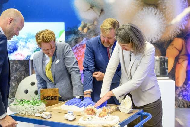 Ijmuiden, The Netherlands, 2026-09-24 10:48:51 IJMUIDEN, 14-02-2026, Ecowende King Willem Alexander pays a working visit to De Rijke Noordzee and the onshore service base of Ecowende in IJmuiden. The visit focuses on the energy transition, nature restoration, and food supply in the North Sea. PHOTO: NLBeeld Patrick van Emst Credit: NL Beeld Patrick van Emst  Copyright: xx x