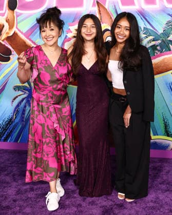 Los Angeles Premiere Of DreamWorks Animation s And Universal Pictures Forgotten Island LOS ANGELES, CALIFORNIA, USA - SEPTEMBER 23: Tania Gunadi, Kailey Crawford and Kayla Teruel arrive at the Los Angeles Premiere Of DreamWorks Animation s And Universal Pictures Forgotten Island held at the Lucas Museum of Narrative Art on September 23, 2026 in Los Angeles, California, United States. Los Angeles Lucas Museum of Narrative Art California United States Copyright: xXavierxCollin ImagexPressxAgencyx