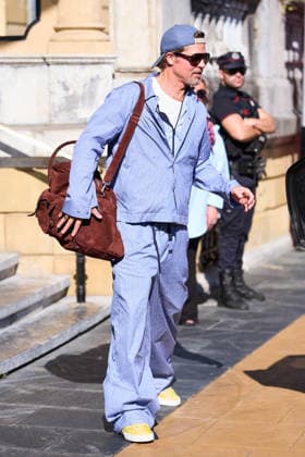 San Sebastian - Brad Pitt Leaves at Maria Cristina Hotel Brad Pitt, Ines de Ramon leaves at Maria Cristina Hotel during 74th San Sebastian International Film Festival on September 24, 2026 in Donostia San Sebastian, Spain. Photo by ABACAPRESS.COM Donostia San Sebastian Euskadi Spain  Copyright: xABACAx