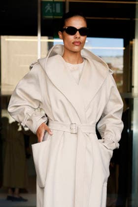 MFW Spring Summer 2027 Max Mara Photocall MP MILAN, ITALY - SEPTEMBER 24: Tina Kunakey attend the Max Mara fashion show during the Milan Fashion Week - Womenswear Spring Summer 2027 on September 24, 2026 in Milan, Italy. Photo by Marco Piovanotto Abacapress.com Milan Italy  Copyright: xPiovanottoxMarco ABACAx