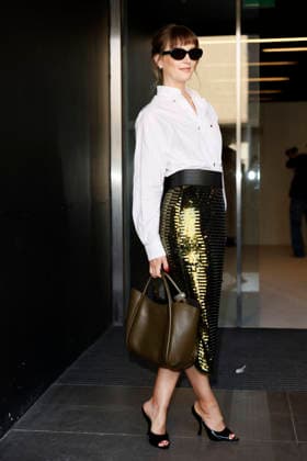 MFW Spring Summer 2027 Max Mara Photocall MP MILAN, ITALY - SEPTEMBER 24: Leighton Meester attends the Max Mara fashion show during the Milan Fashion Week - Womenswear Spring Summer 2027 on September 24, 2026 in Milan, Italy. Photo by Marco Piovanotto Abacapress.com Milan Italy  Copyright: xPiovanottoxMarco ABACAx