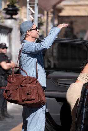 Brad Pitt and Ines de Ramon are seen leaving the Maria Cristina Hotel during the 74th San Sebastián International Film Festival (SSIFF) in San Sebastián on September 24, 2026, in Saint Sébastien, San Sebastián  Copyright: xLALOxYASKYx xBESTIMAGExLALOxYASKYx xBESTIMAGEx