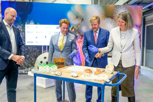 24-09-2026 IJmuiden King Willem-Alexander visited De Rijke Noordzee and Ecowende™s onshore service base in IJmuiden. Â  Copyright: xPPEx
