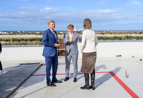 24-09-2026 IJmuiden King Willem-Alexander visited De Rijke Noordzee and Ecowende™s onshore service base in IJmuiden. Â  Copyright: xPPEx